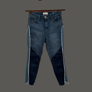 JESSICA SIMPSON~ROUGH EDGE~PATCHWORK JEANS~28-29